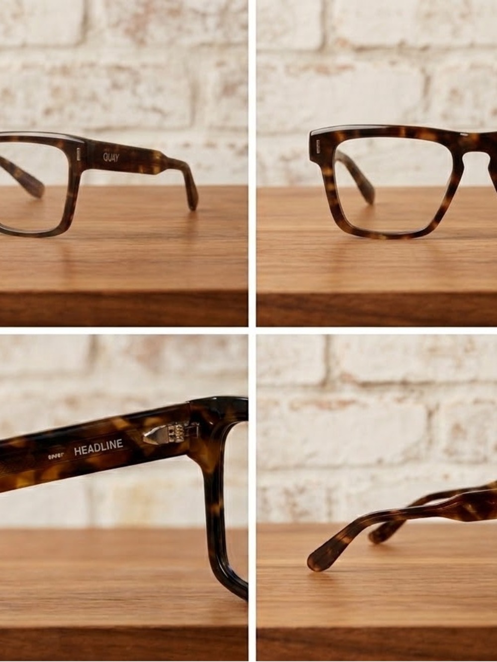 QUAY- HEADLINE RX EYEGLASSES (CLEAR LENSES)